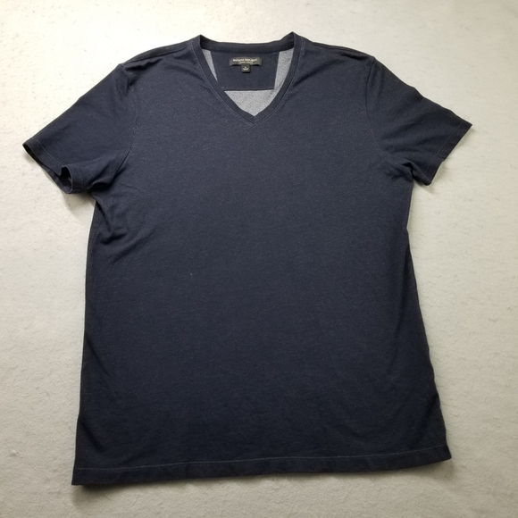 Banana Republic Other - Banana Republic Luxury Touch T-Shirt Sz L Blue Short Sleeve V-Neck Cotton Blend